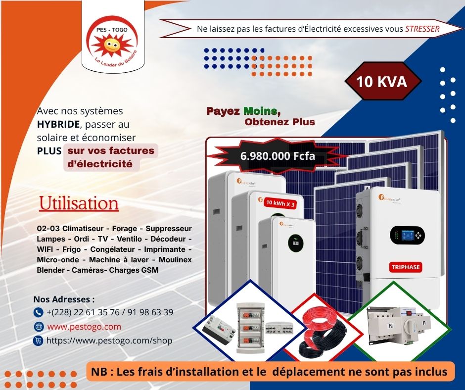 Kit Hybride Triphasé 10 KVA
