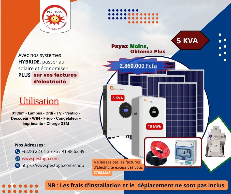 Kit solaire hybride 5 kVA