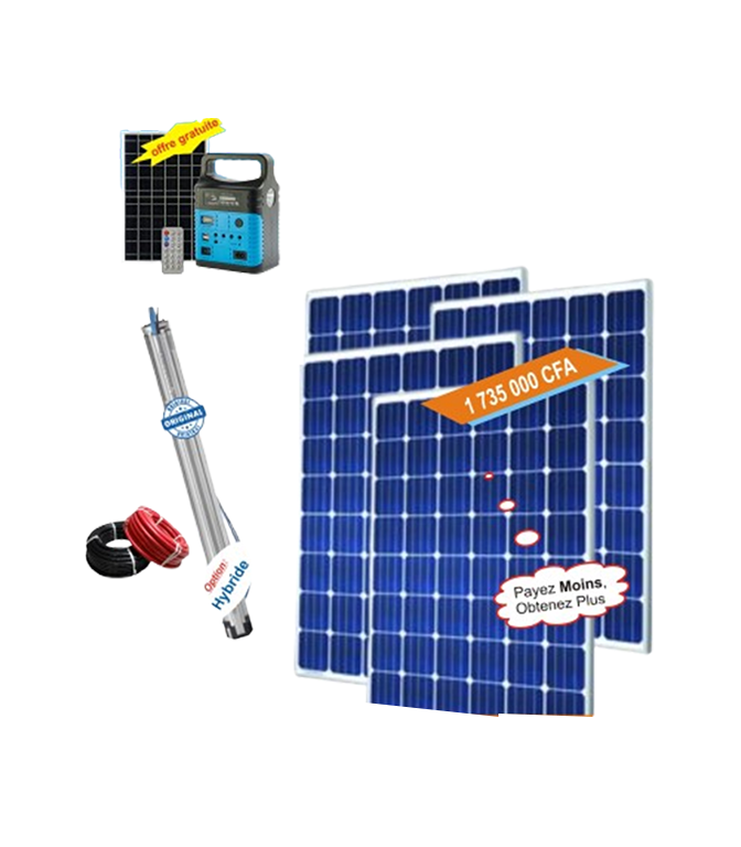 Pompe Solaire Hybride 1.4 kW